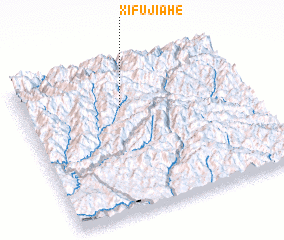 3d view of Xifujiahe