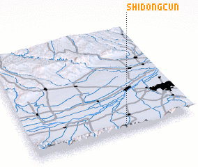 3d view of Shidongcun