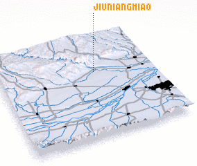 3d view of Jiuniangmiao