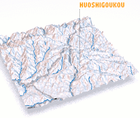 3d view of Huoshigoukou