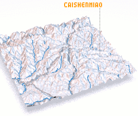 3d view of Caishenmiao