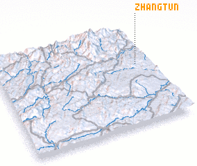 3d view of Zhangtun