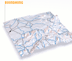 3d view of Buôn Dhung