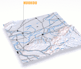 3d view of Huokou