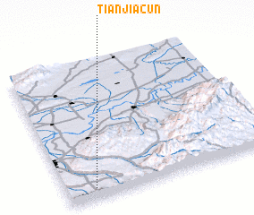 3d view of Tianjiacun