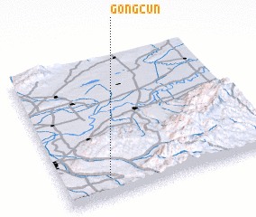 3d view of Gongcun