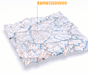 3d view of Baimasigoukou