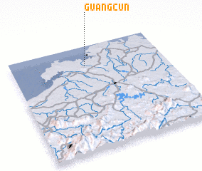 3d view of Guangcun