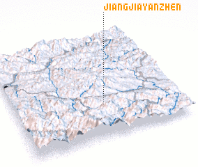 3d view of Jiangjiayanzhen