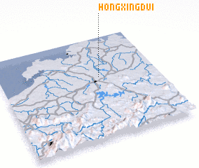 3d view of Hongxingdui