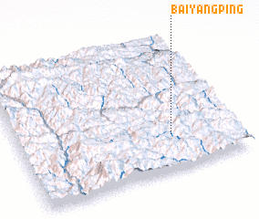 3d view of Baiyangping