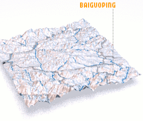 3d view of Baiguoping
