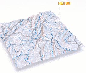 3d view of Hekou