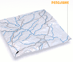 3d view of Pengjiahe