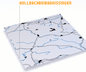 3d view of Wollbach bei Bad Kissingen