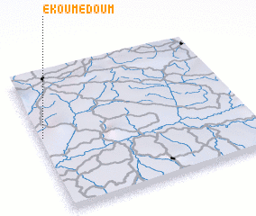 3d view of Ekoumédoum