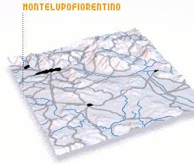 3d view of Montelupo Fiorentino