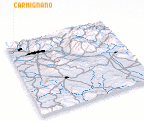 3d view of Carmignano