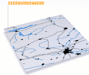 3d view of Seerau im Drawehn