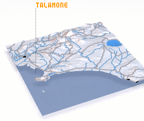 3d view of Talamone