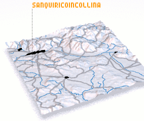 3d view of San Quirico in Collina