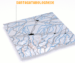 3d view of SantʼAgata Bolognese