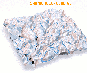 3d view of San Michele allʼAdige