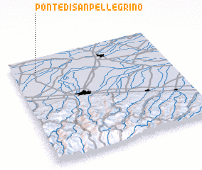 3d view of Ponte di San Pellegrino