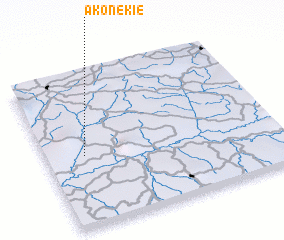 3d view of Akonékié