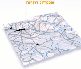 3d view of Castel Petraio