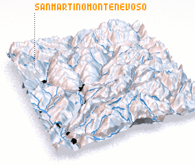 3d view of San Martino Montenevoso