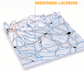 3d view of Madonna della Comuna