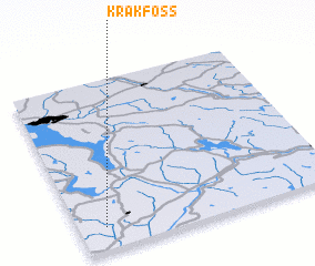 3d view of Kråkfoss