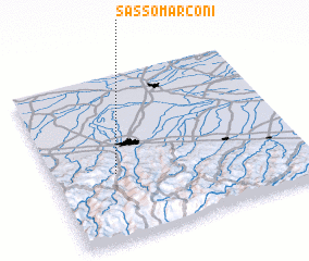 3d view of Sasso Marconi