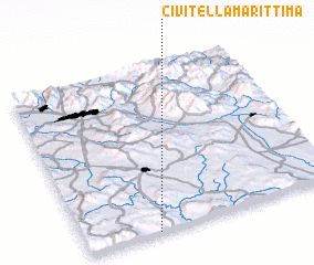 3d view of Civitella Marittima