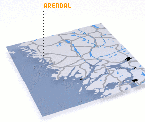 3d view of Arendal