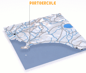 3d view of Porto Ercole