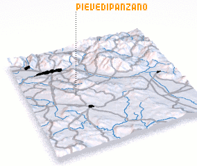 3d view of Pieve di Panzano