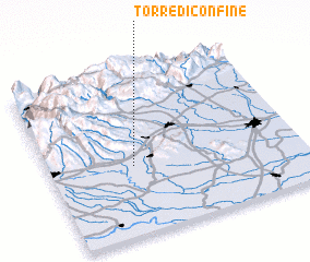 3d view of Torre di Confine