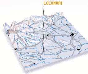 3d view of Le Comuni