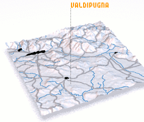 3d view of Val di Pugna