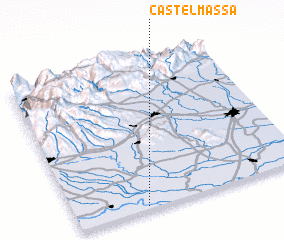 3d view of Castelmassa