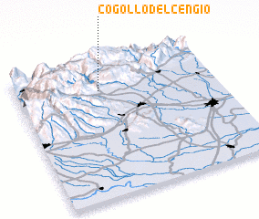 3d view of Cogollo del Cengio