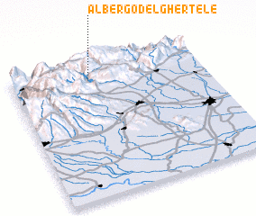 3d view of Albergo del Ghertele