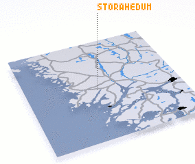 3d view of Stora Hedum