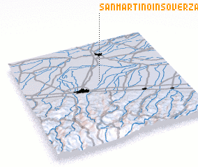 3d view of San Martino in Soverzano