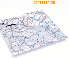 3d view of Monte Benichi