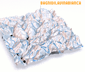 3d view of Bagni di Lavina Bianca