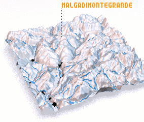 3d view of Malga di Montegrande