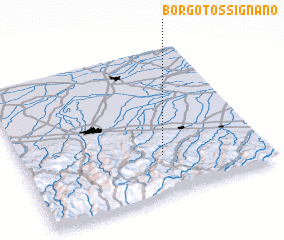 3d view of Borgo Tossignano